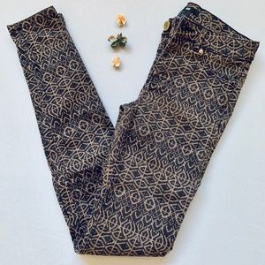 *LIKE NEW H&M Super Skinny Printed Jeans